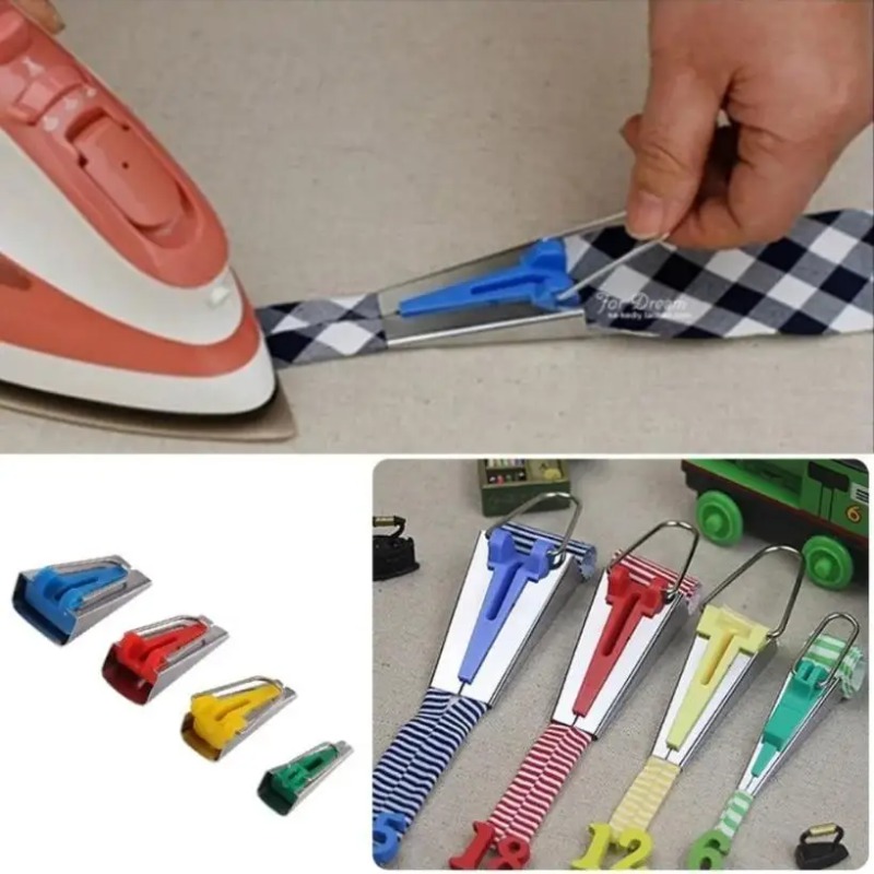 Binding Tape Bias - أداة صنع شريط القماش المائل بثلاثة