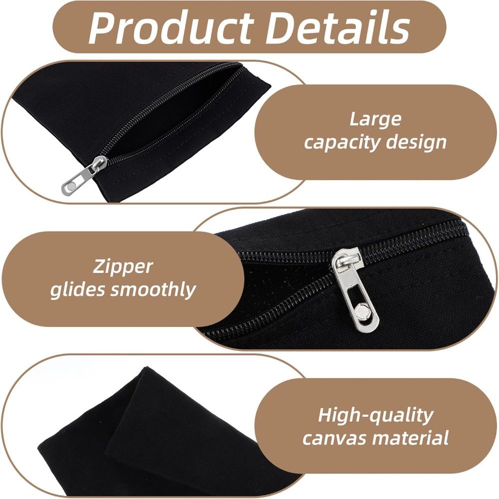 Sewing Zipper - محفظة سفر جديدة بلون موحد مع