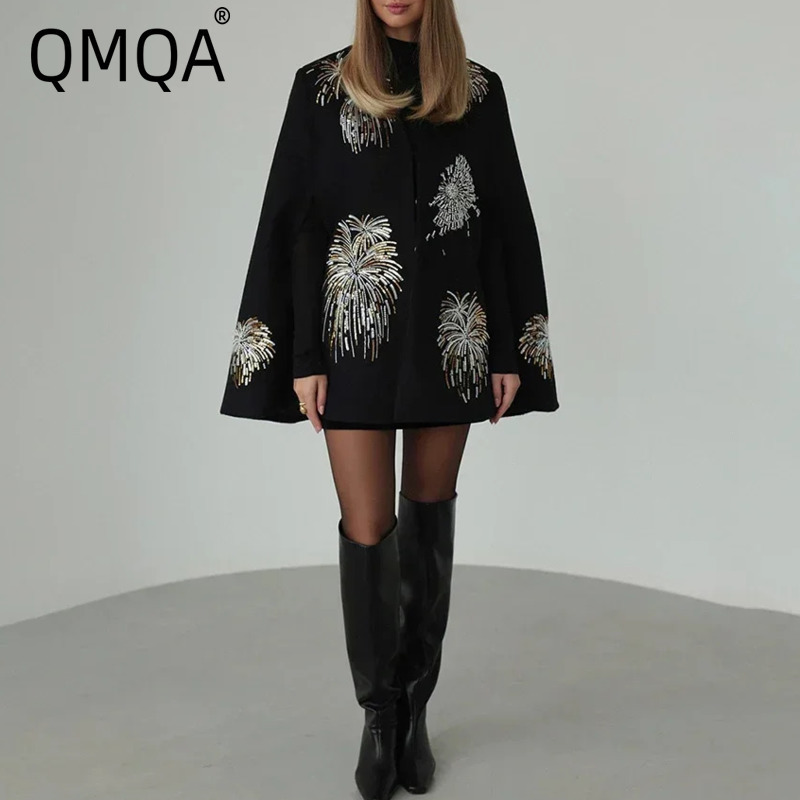 Sewing Zipper - QMQA أزياء المرأة الألعاب النارية التطريز