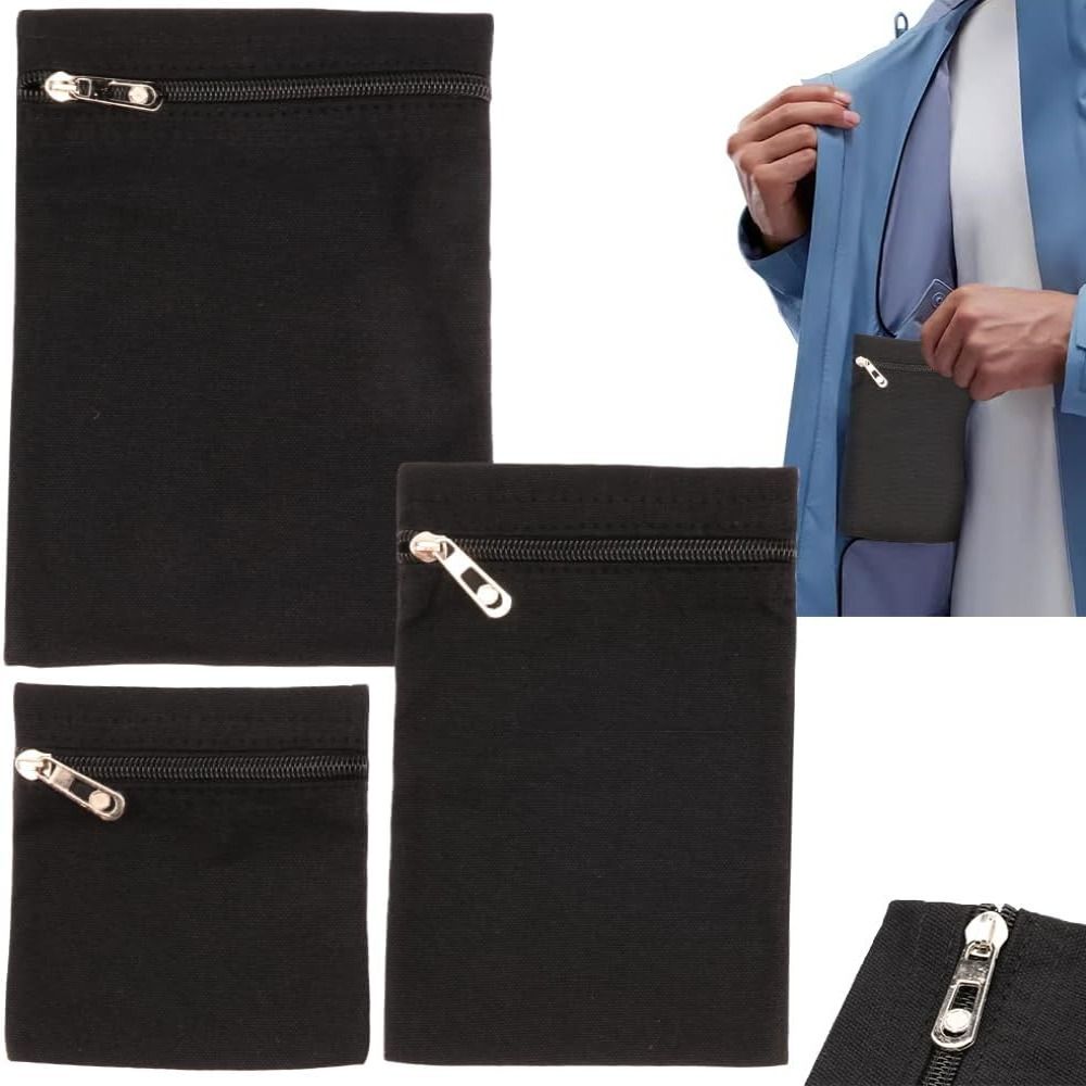 Sewing Zipper - محفظة سفر بجيب جانبي مخفي قابل