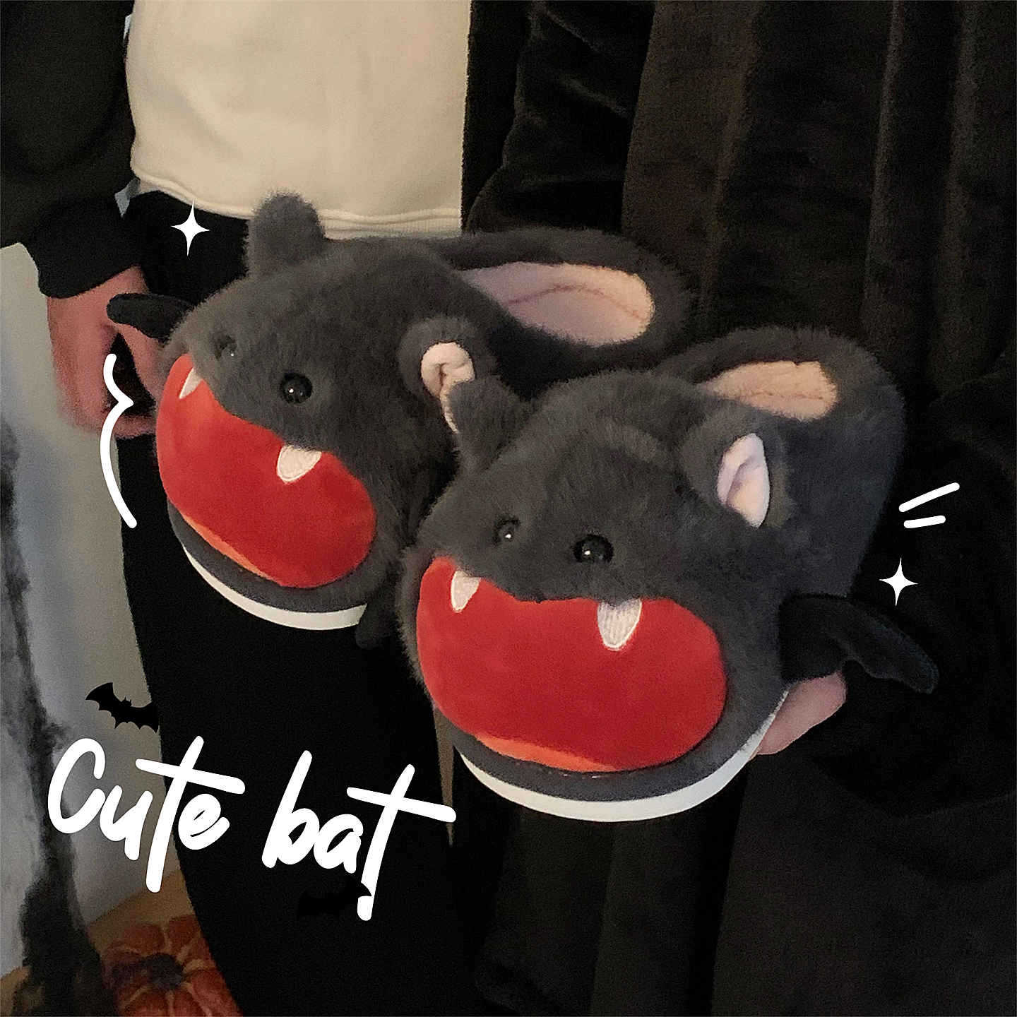 هالوين الخفافيش نعال قماش النس - مراجعة Sewing Fleece وسعره