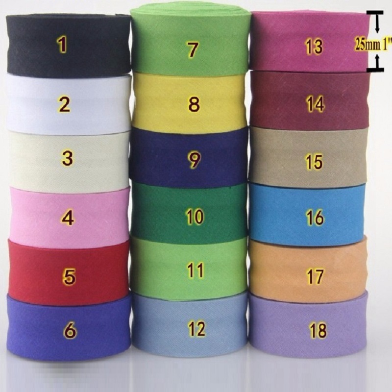 شريط قطني مطوي بعرض 25 مم للحي - مراجعة Binding Tape Bias وسعره
