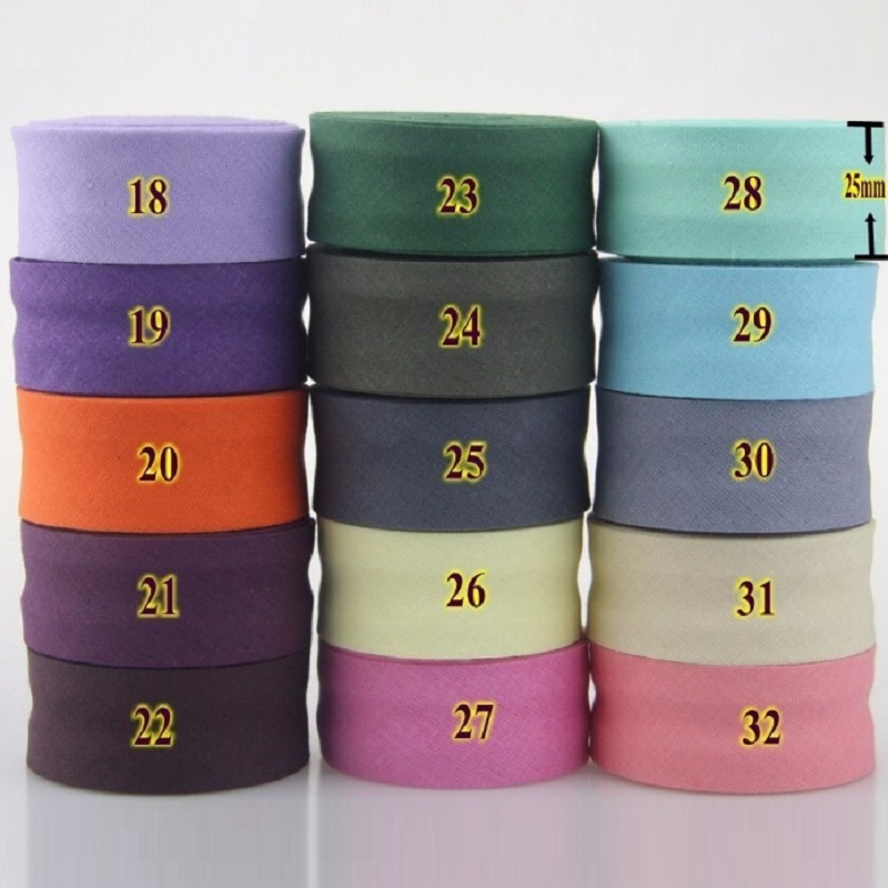 شريط قطني مطوي بعرض 25 مم للحي - مراجعة Binding Tape Bias وسعره