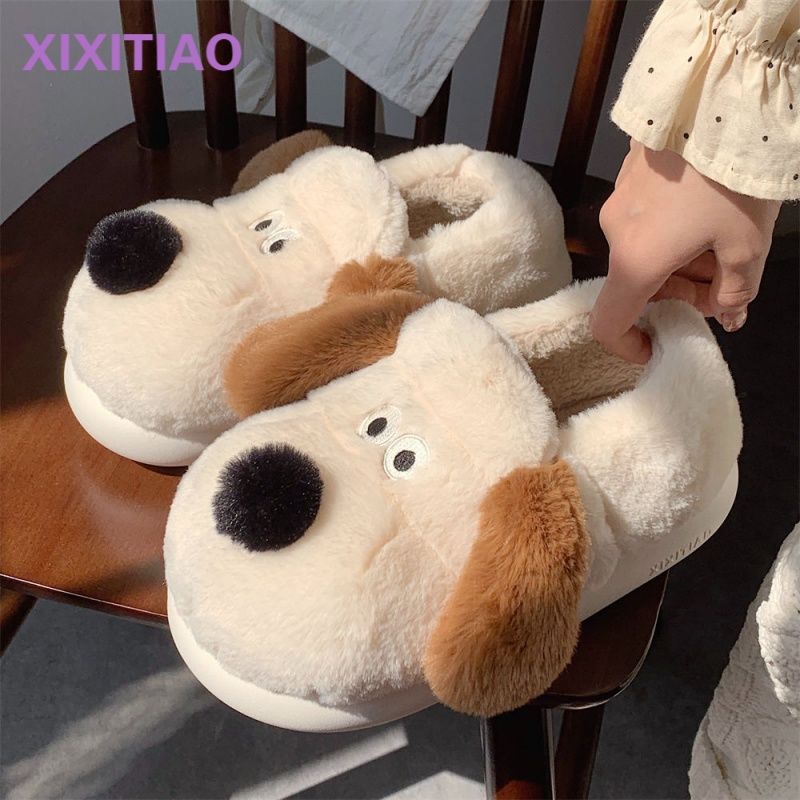 Size36-45 عناق الكلب النعال ال - مراجعة Sewing Cotton وسعره