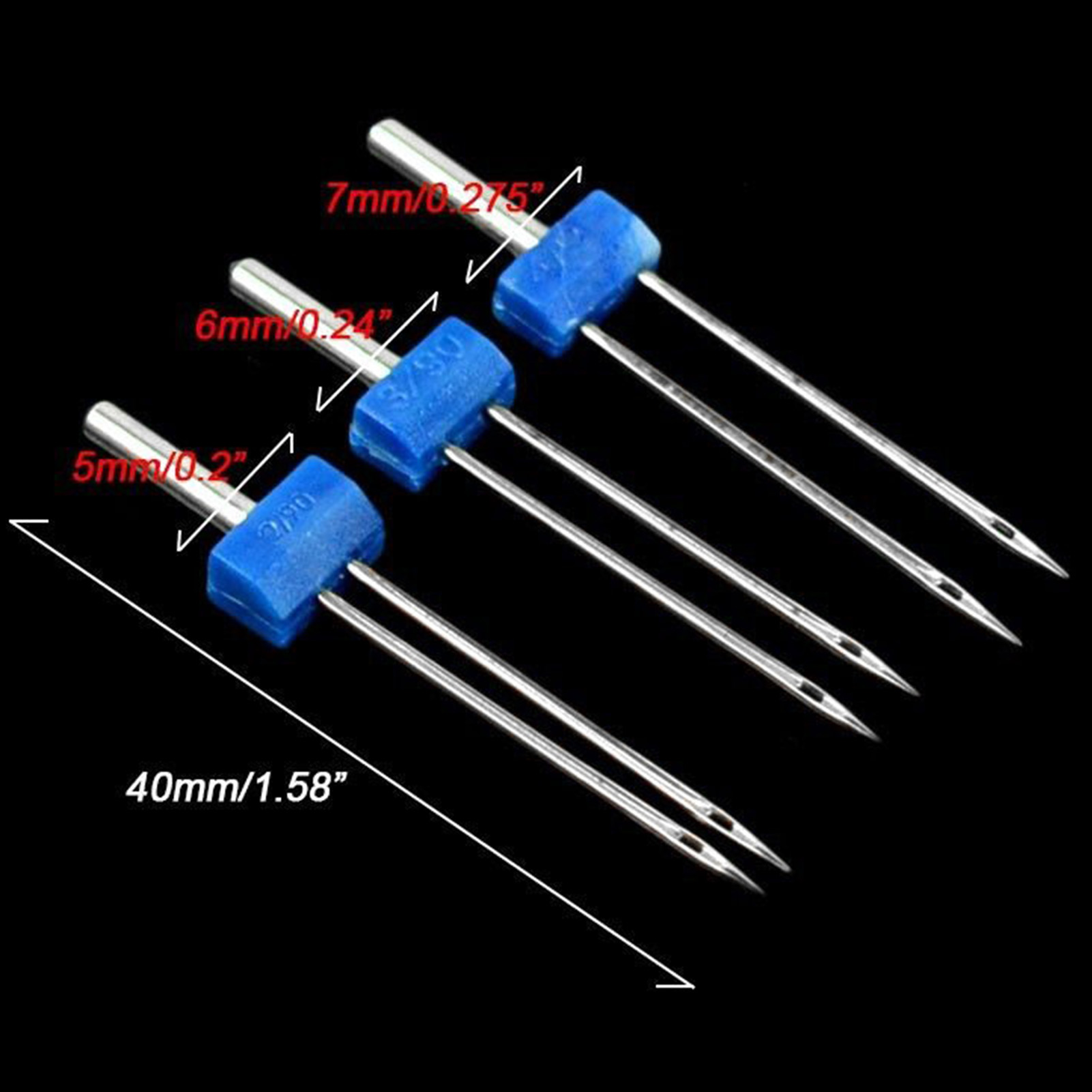 مجموعة إبر مزدوجة 3 قطع من الف - مراجعة Twin Needle Stretch وسعره