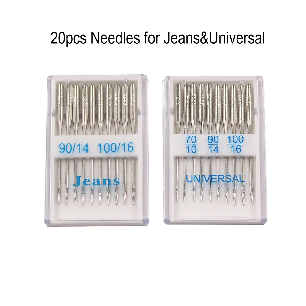 مجموعة من 20 إبرة لماكينة الخي - مراجعة Twin Needle Stretch وسعره